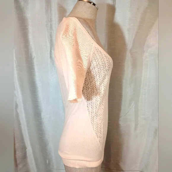Victoria Secret Sweater, Women,Short sleeve light Orange, Round Neck,Knit/Ribbed - Picture 5 of 10